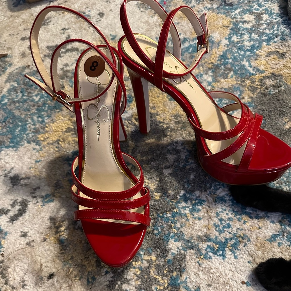 Jessica Simpson Red heels NWT